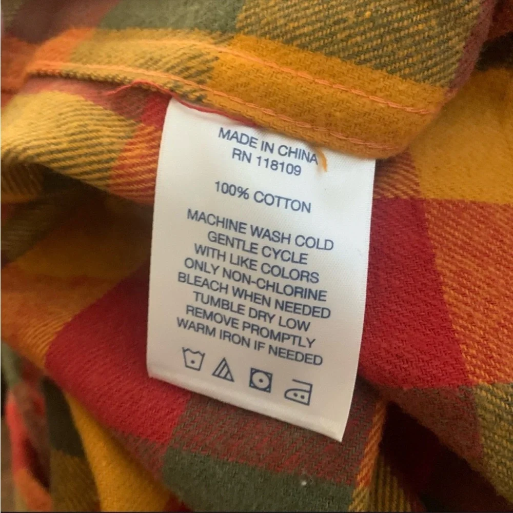 Smith’s Workwear Men’s Heavy Duty Flannel Shirt Sz Large - Picture 9 of 10